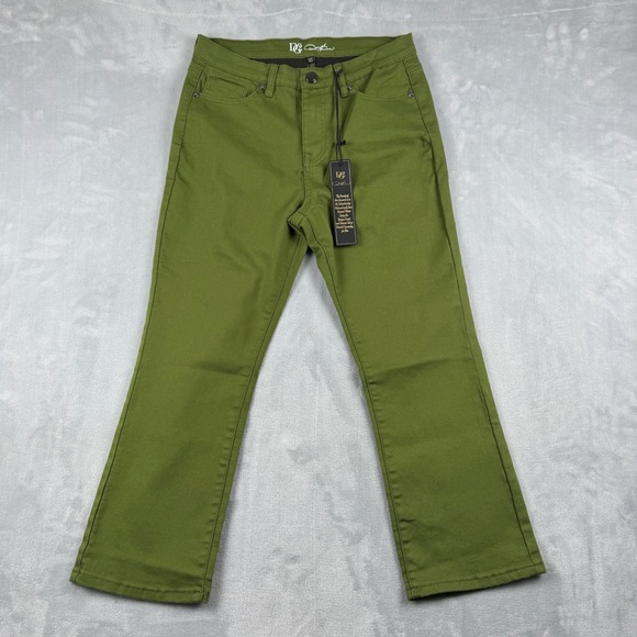 DG2 by Diane Gilman Pants - DG2 by Diane Gilman Virtual Stretch Women's Olive Green Bootcut Pants Size 12P‎